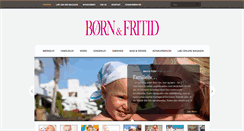 Desktop Screenshot of bornogfritid.dk